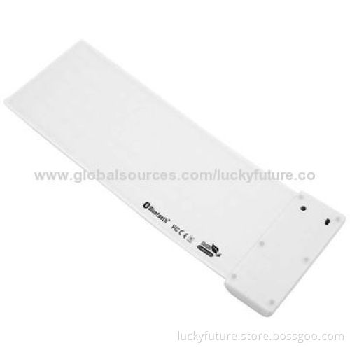 Portable Foldable 85-key Silicone Wireless Bluetooth V3.0 Keyboard for iPad 2/3/4/iPad Mini/iPad Air